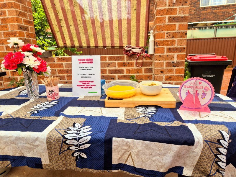 ULTRA SPICY LAPHING AT BABY SHOWER